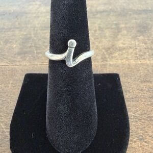 James Avery Sz 6 Initial Letter i Script 925 Sterling Silver Ring